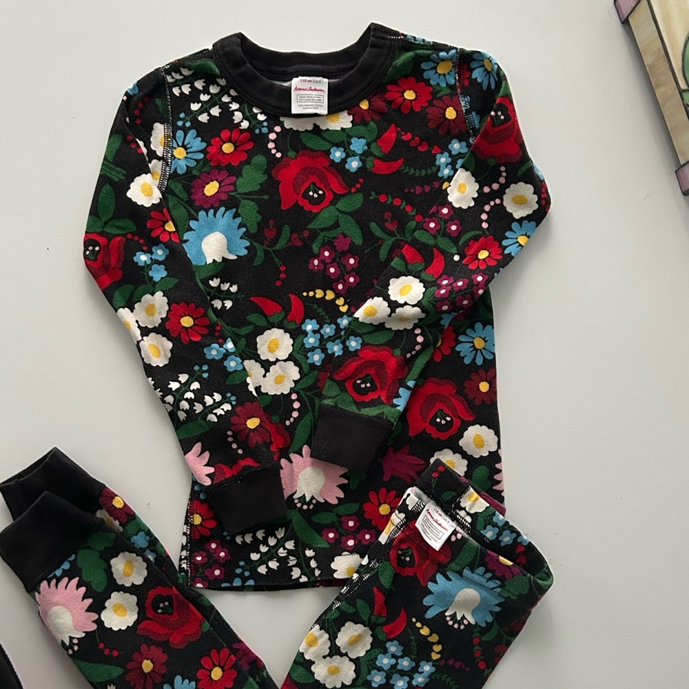 Hannah Anderson Kids Pajamas - Black and Red - Picture 2 of 3